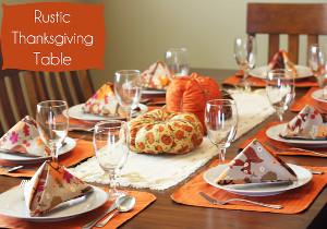 Rustic Thanksgiving Table