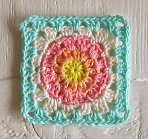 Summer Sherbet Granny Square Pattern AllFreeCrochetAfghanPatterns Com
