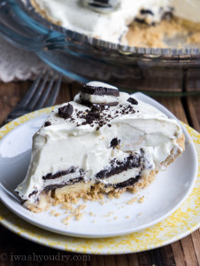 No Bake Banana Oreo Cream Pie