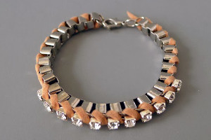 Stylishly Suede-Wrapped Bracelet