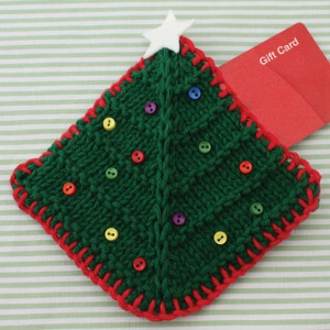 Christmas Tree Gift Card Cozy