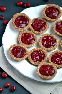 No-Bake Cranberry Jam Tarts