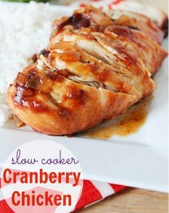 Slow Cooker Cranberry Chicken