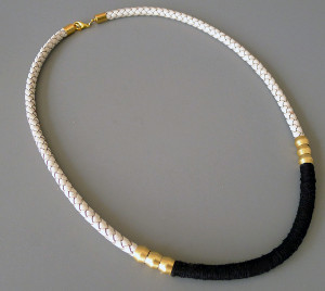 Sophisticated Leather Cord Necklace