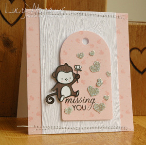 Little Monkey Missing You Card