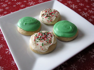 Holiday Sour Cream Drop Cookies