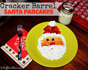 Cracker Barrel Santa Pancakes