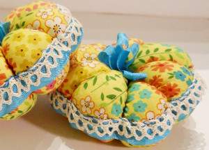 Vintage Trimmed Pin Cushions