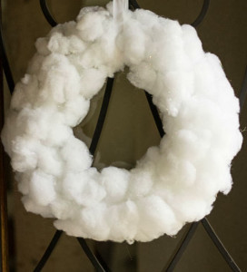 Snowball DIY Wreath