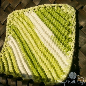 Lots of Lime Crochet Scrubby