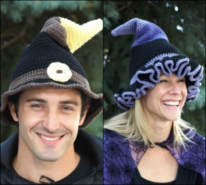 Free crochet witch hat pattern - Gathered