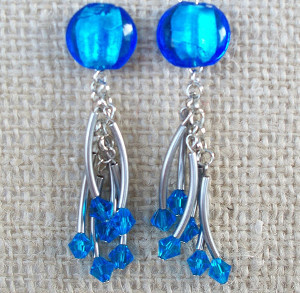 Stunning Sapphire Dangle Earrings