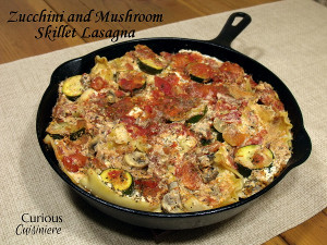 Zucchini and Mushroom Skillet Lasagna