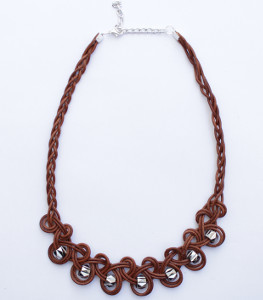 Elegant and Earthy Knotted Necklace
