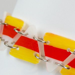 Plastic Candy Corn DIY Bracelet