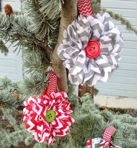 Chic Chevron Christmas Ornament