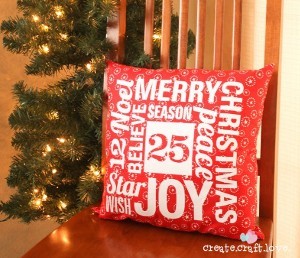 Hip Christmas Throw Pillow