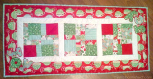 Joy to the World Christmas Table Runner