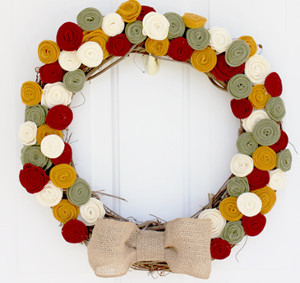 Floral Fall Wreath