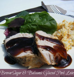 Brown Sugar and Balsamic Glazed Pork Loin