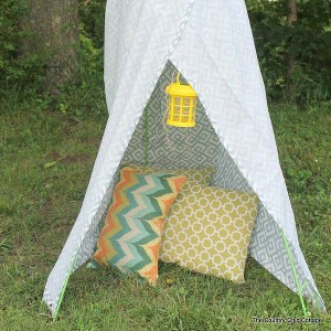 Dollar Store Backyard Tepee