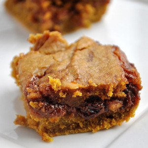 Caramel Pumpkin Blondies