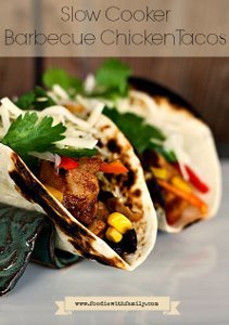 Slow Cooker Barbecue Chicken Tacos