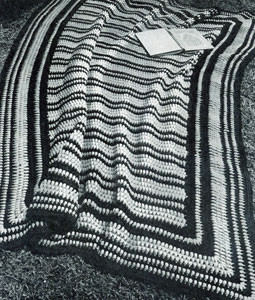 Classic Striped Puff Stitch Crochet Pattern