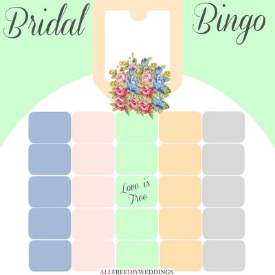 New Bridal Bingo: Free Bridal Shower Games