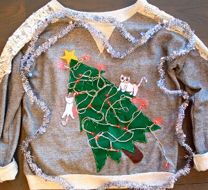 Crazy Cat Lady Ugly Christmas Sweater