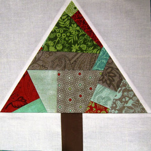 Paper Pieced Christmas Tree Block