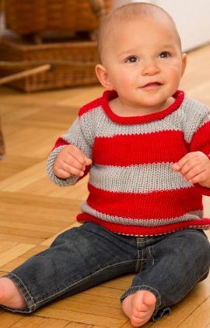 Baby's Striped Pullover