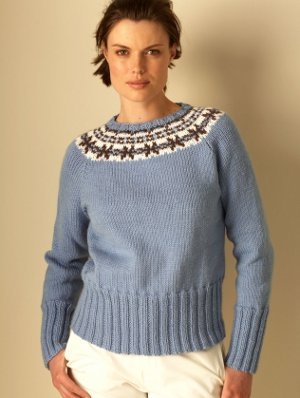 Fashionable Fair Isle Sweater