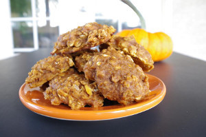 Spiced Pumpkin Oatmeal Cookies