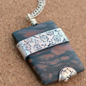 Crisp Metal Stamped Pendant