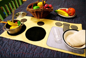 DIY Play Kitchen Mat