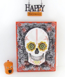 Sugar Skull Wall Plaque