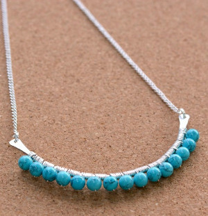 Turquoise Beaded DIY Necklace