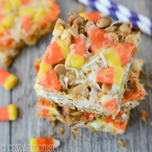 Loaded Candy Corn Magic Bars