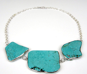 10 Minute Turquoise Statement Necklace