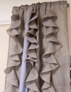 DIY Ruffle Curtains