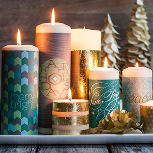 Festive Candle Wraps Free Christmas Printables