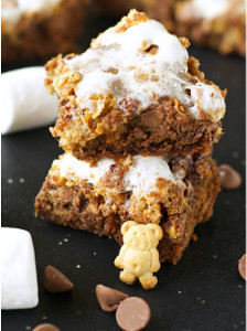 Slow Cooker S'mores Cookie Bars