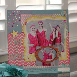 Glamorous Dance Scrapbook Layout