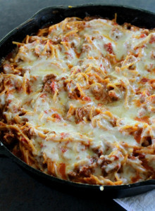 Skillet "Baked" Spaghetti