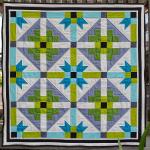 Bright Geometric Baby Quilt