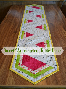 Sweet Watermelon Table Runner