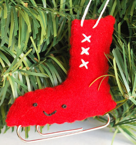 Felt Skater Clip Ornament