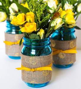 Summer Windchimes Mason Jar Centerpiece