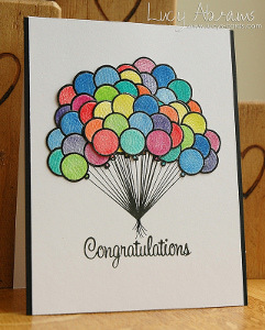 The Best Balloon Congratulations Card